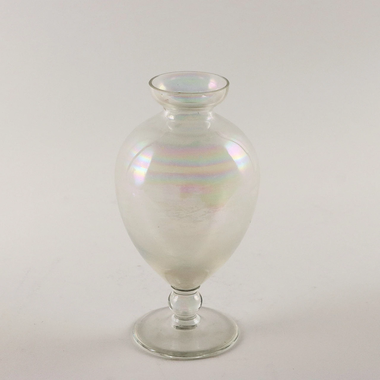 Coppia di vasi monofiore in vetro di Murano, '800 3