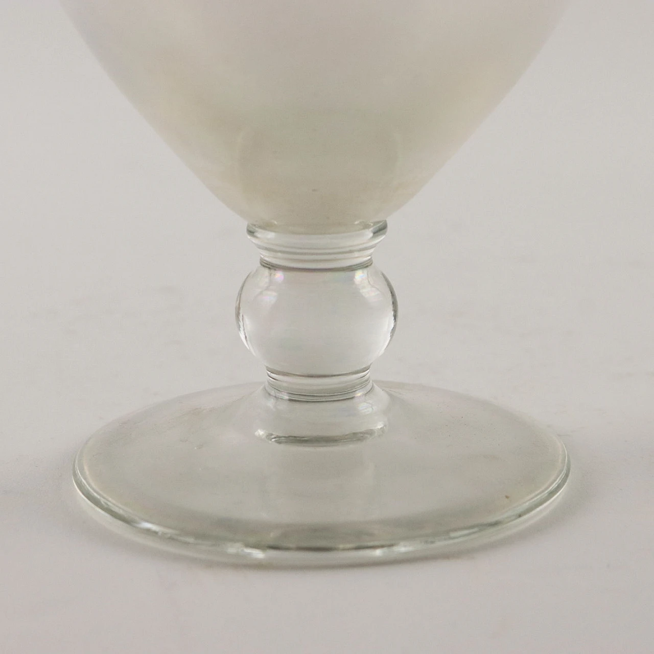 Coppia di vasi monofiore in vetro di Murano, '800 5