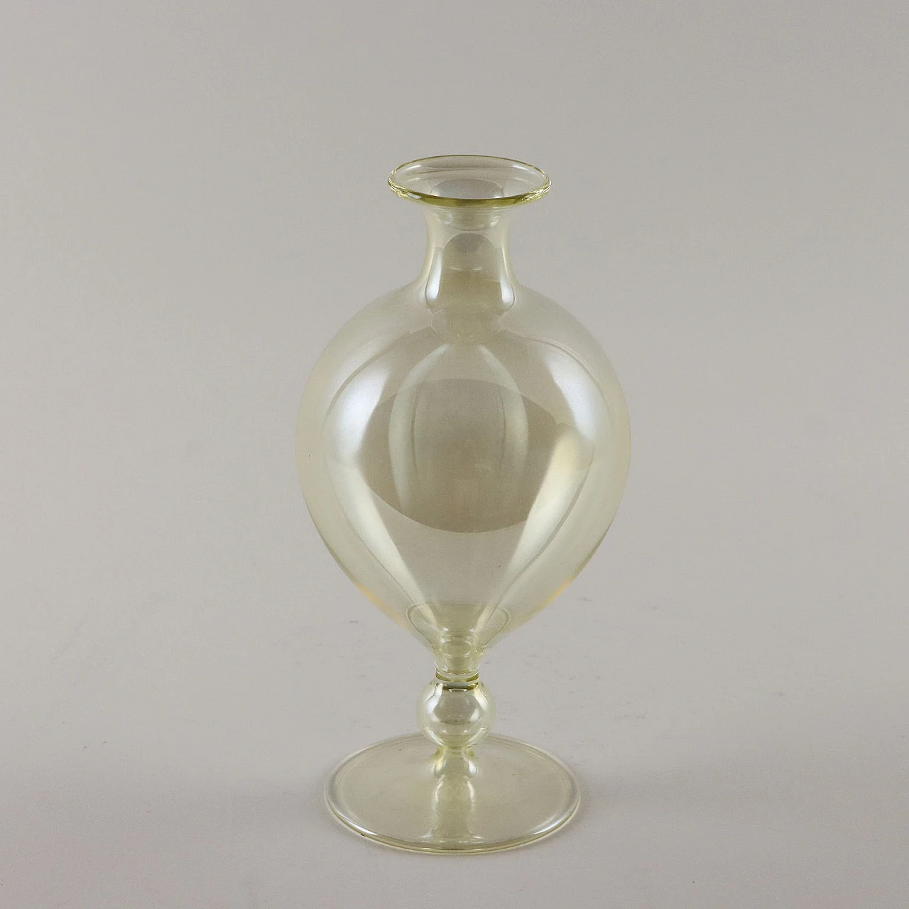 Coppia di vasi monofiore in vetro di Murano, '800 6