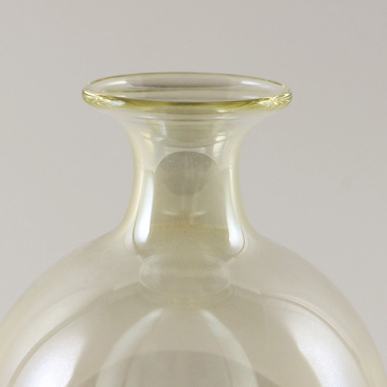 Coppia di vasi monofiore in vetro di Murano, '800 7