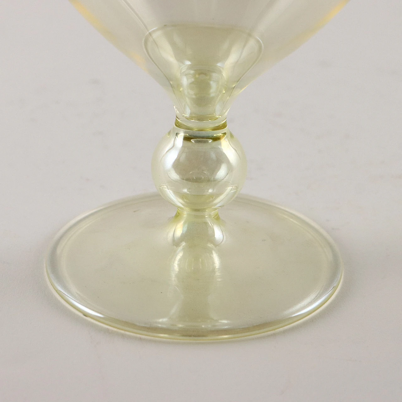 Coppia di vasi monofiore in vetro di Murano, '800 8