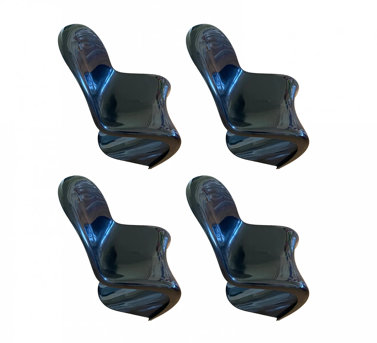 4 Sedie Panton Classic Chair S di V. Panton per Herman Miller, 1971 8