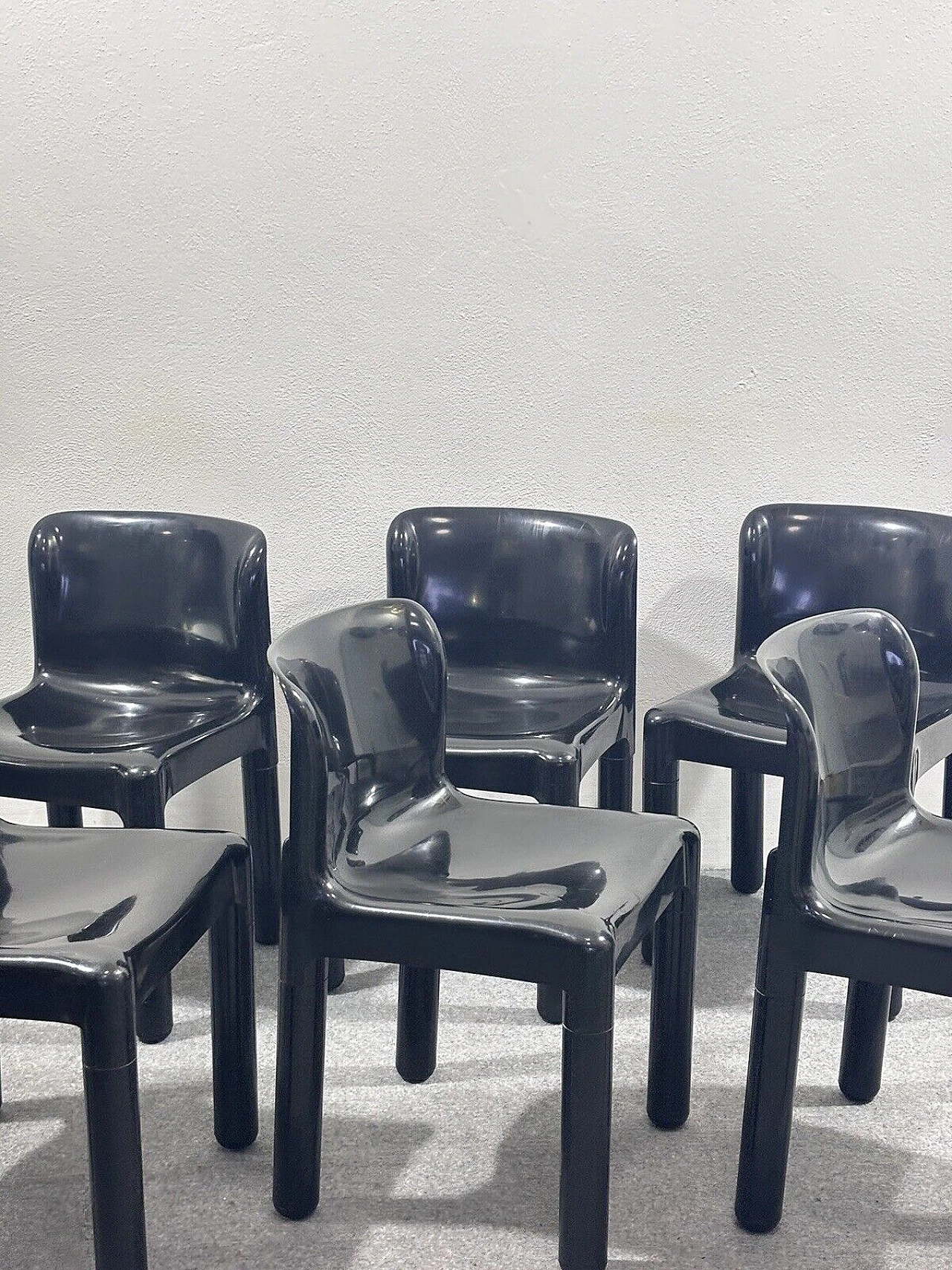 6 Chairs 4875 by Carlo Bartoli for Kartell, 1970s 3