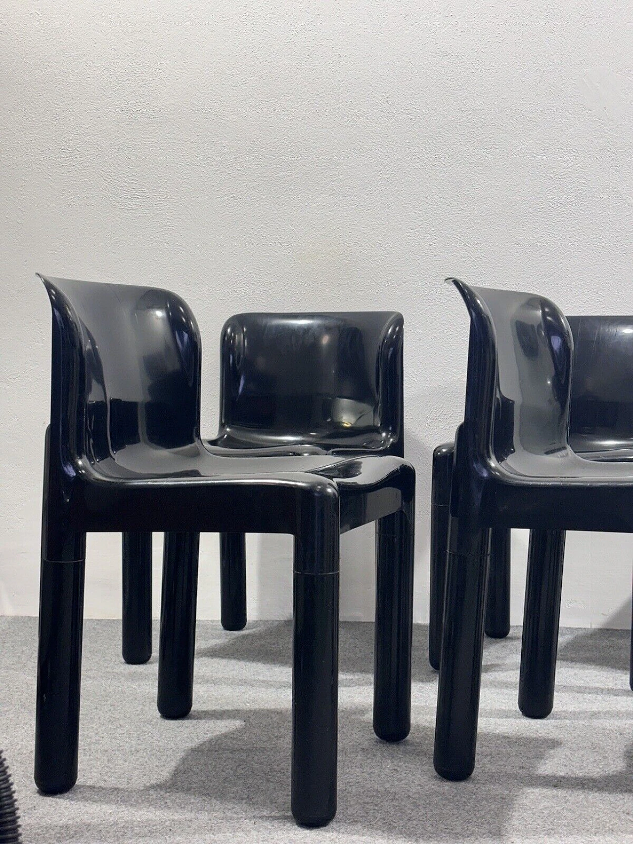 6 Chairs 4875 by Carlo Bartoli for Kartell, 1970s 5