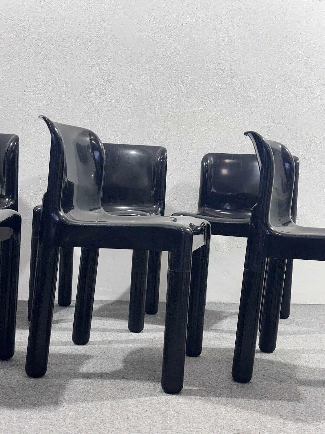 6 Chairs 4875 by Carlo Bartoli for Kartell, 1970s 6