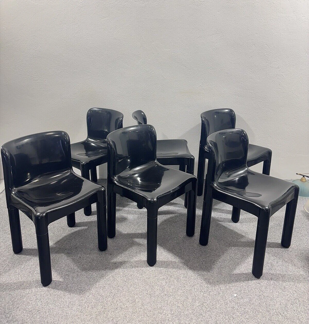 6 Chairs 4875 by Carlo Bartoli for Kartell, 1970s 7