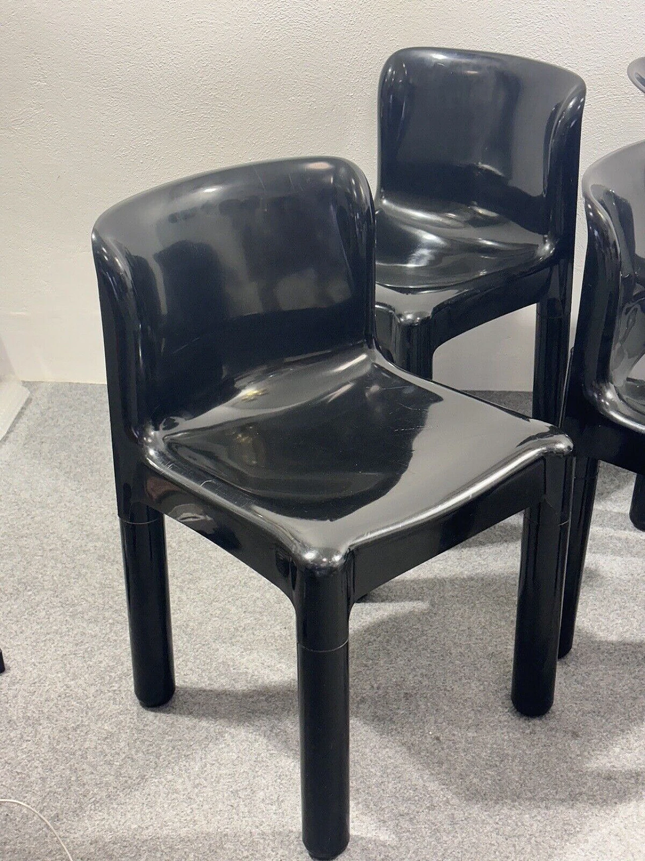 6 Chairs 4875 by Carlo Bartoli for Kartell, 1970s 10