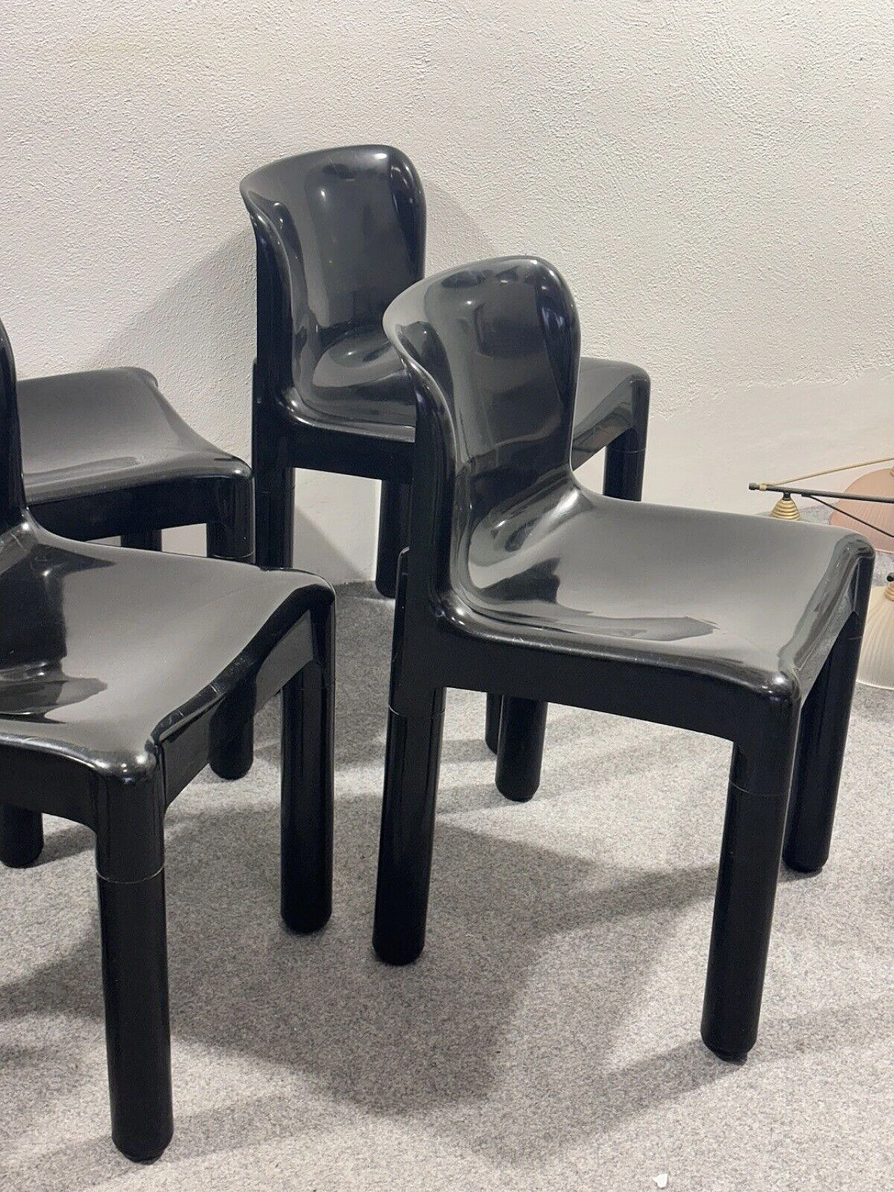 6 Chairs 4875 by Carlo Bartoli for Kartell, 1970s 11