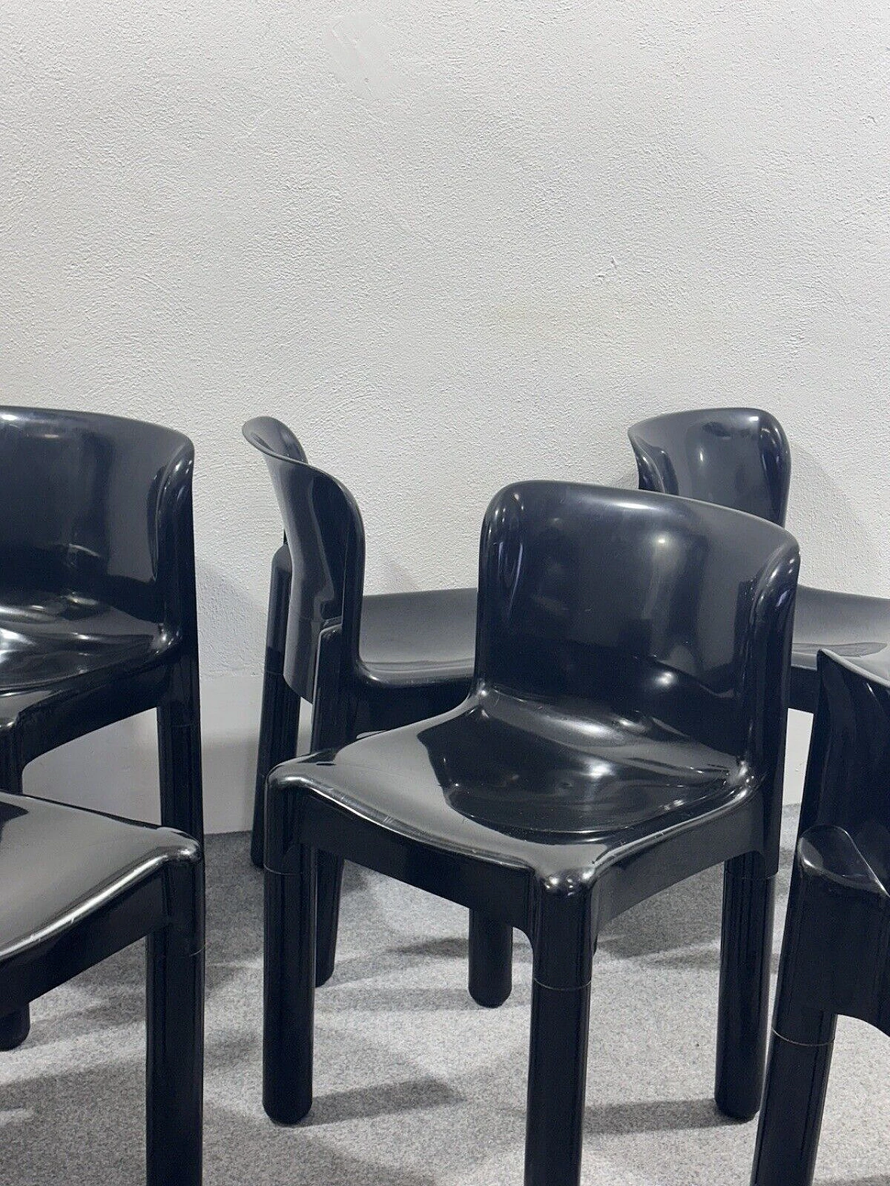 6 Chairs 4875 by Carlo Bartoli for Kartell, 1970s 13