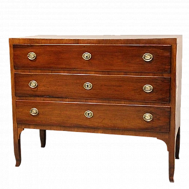 Cassettone Direttorio veneto in noce massello, fine '700