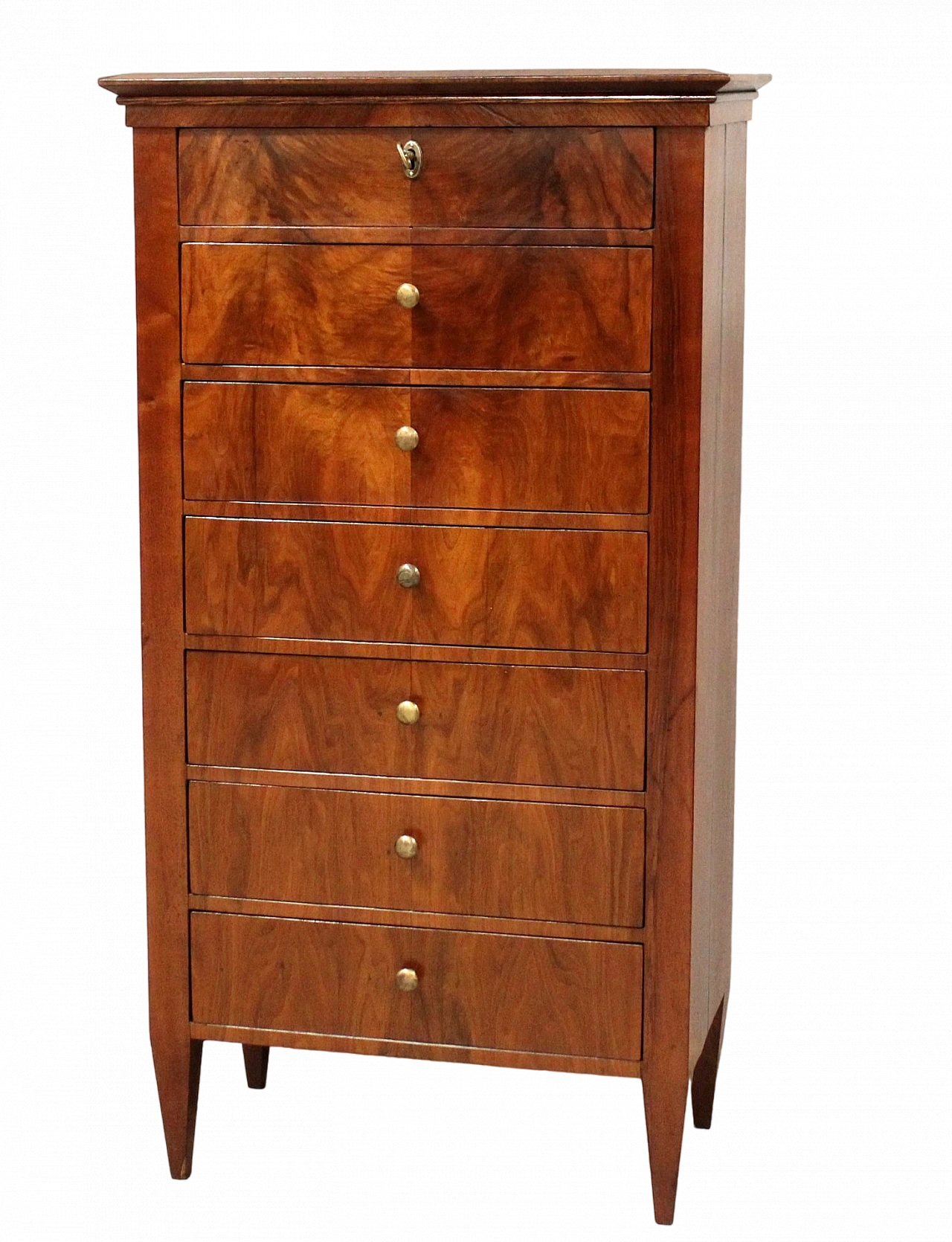 Settimino in noce e lastronato in noce, '800 9