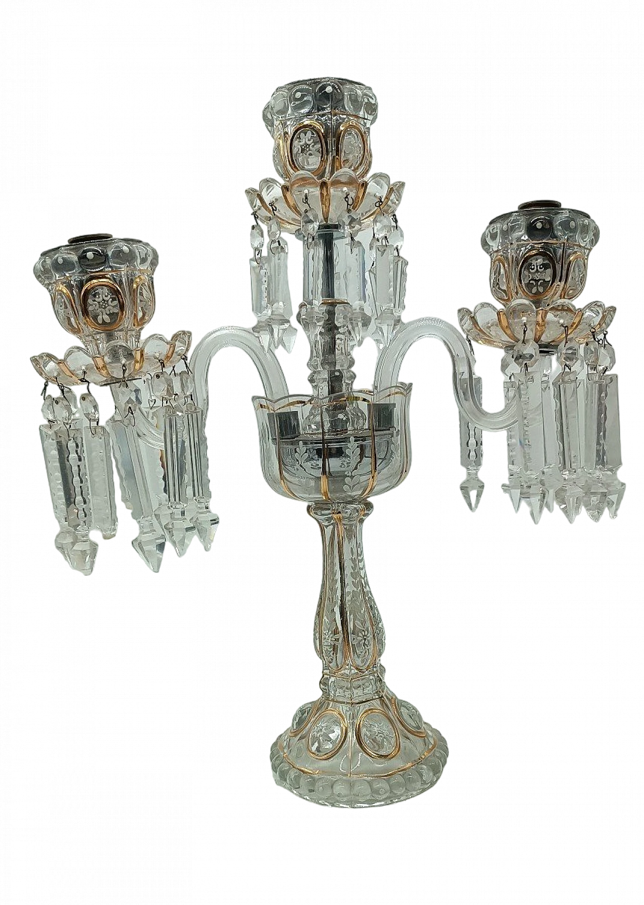Candelabro in cristallo di Baccarat, inizio '900 2