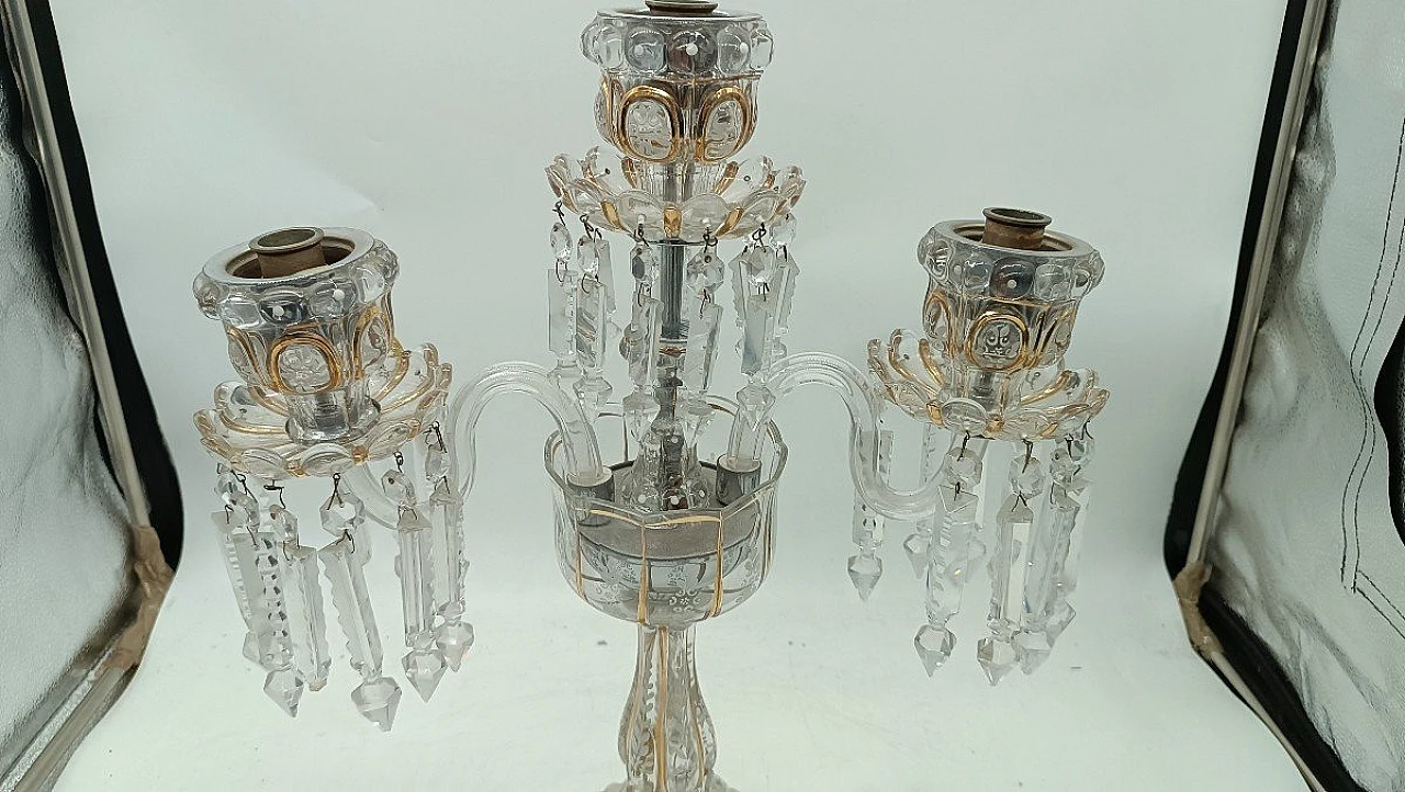 Candelabro in cristallo di Baccarat, inizio '900 4