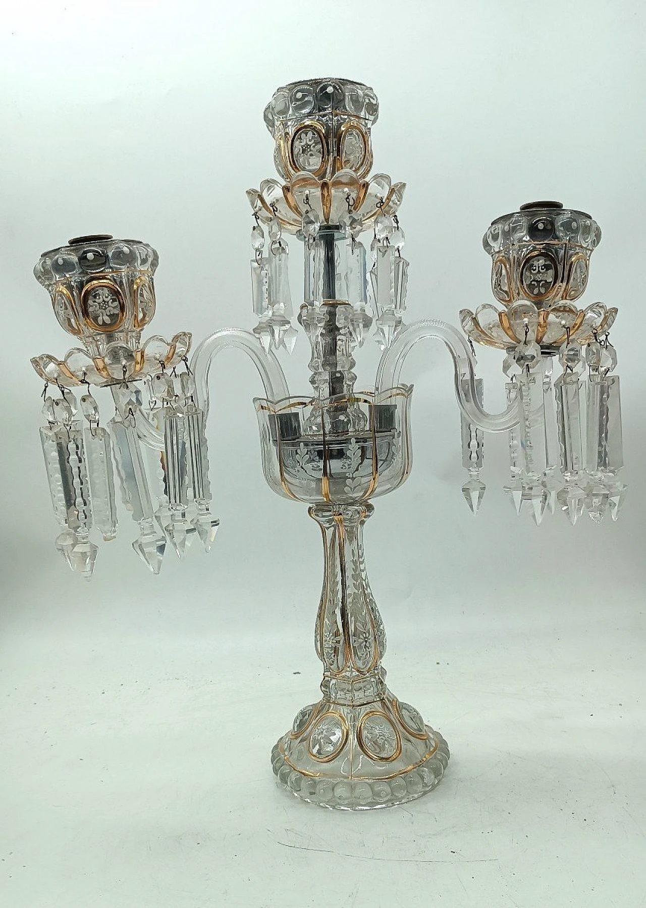 Candelabro in cristallo di Baccarat, inizio '900 8