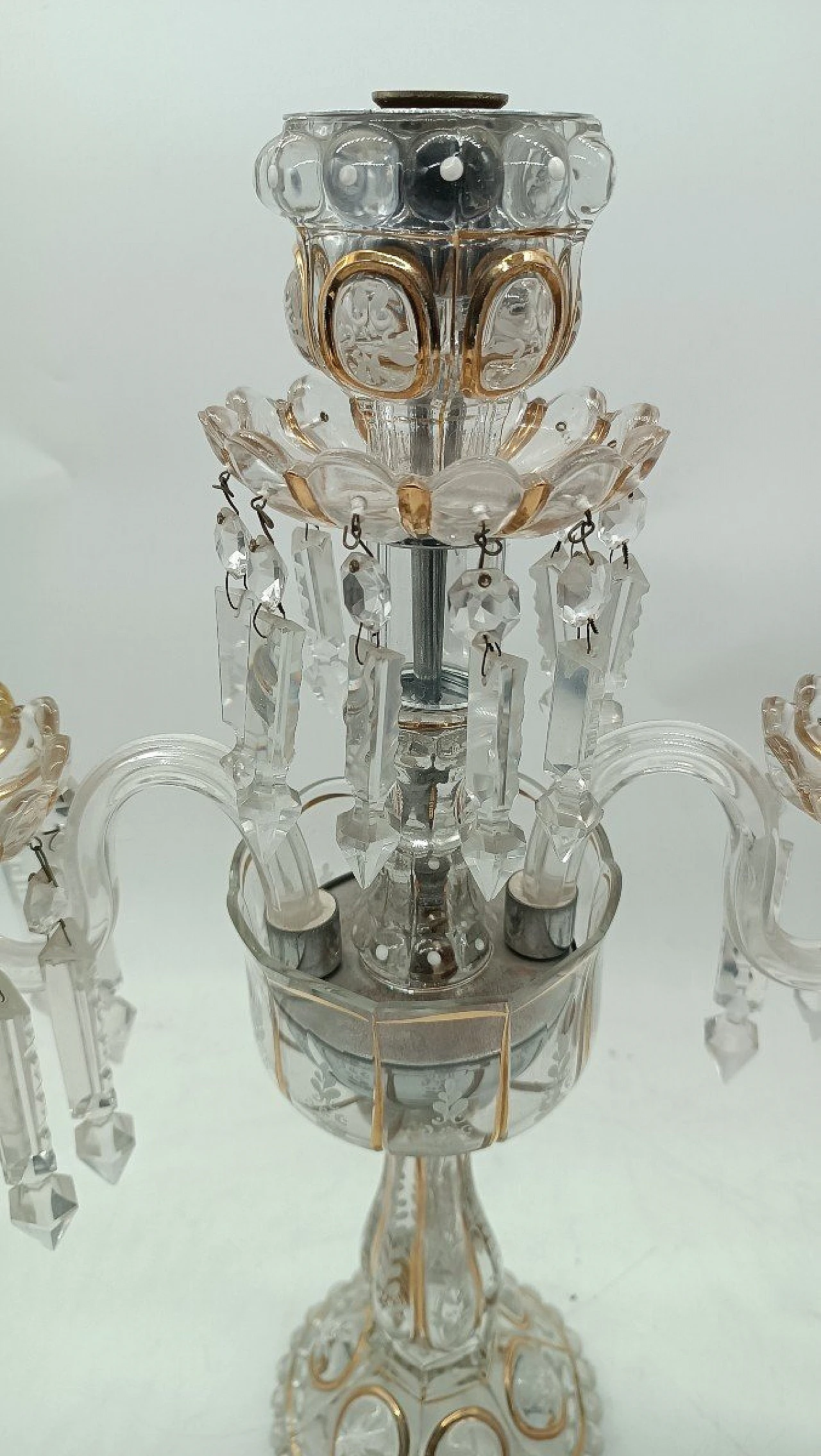 Candelabro in cristallo di Baccarat, inizio '900 10