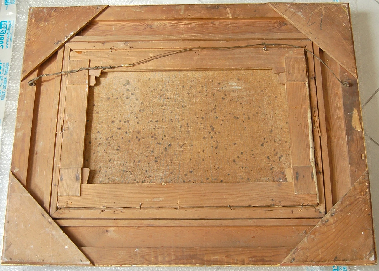 Achille Vianelli, Il chiostro, olio su tela, 1886 7