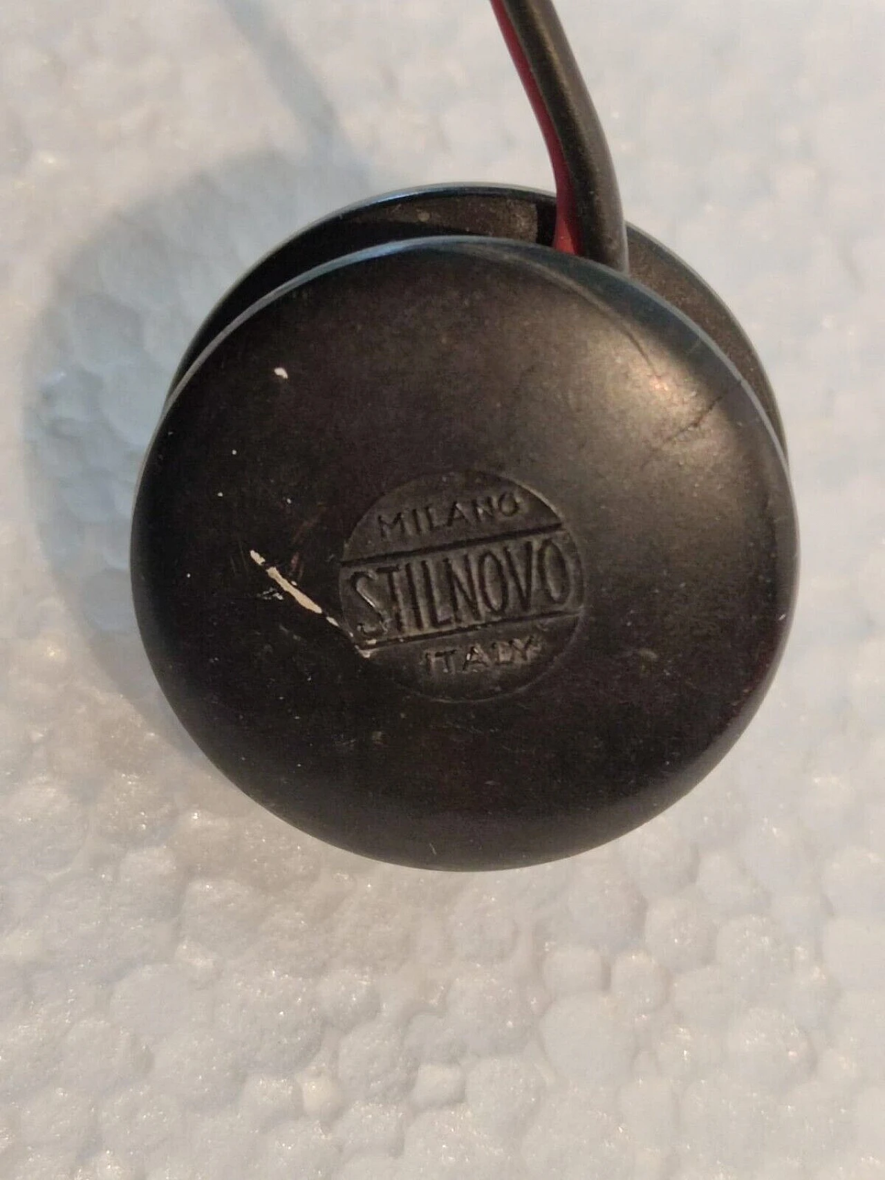 Lampada da terra in metallo verniciato rosso di Stilnovo, anni '60 4