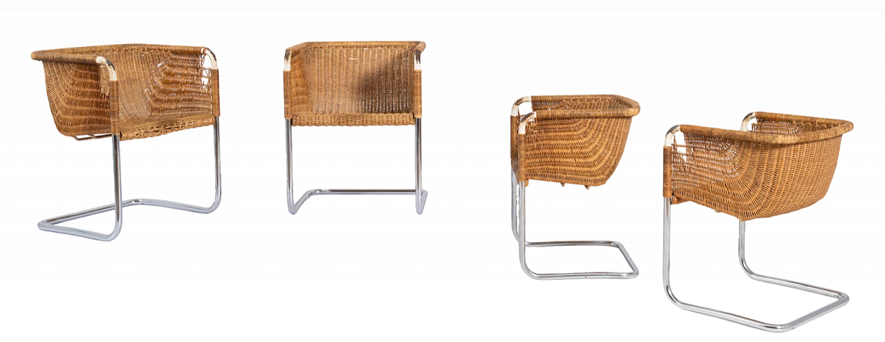 4 D43 armchairs by Fabricius and Kastholm for Harvey Probber, 1970s 9