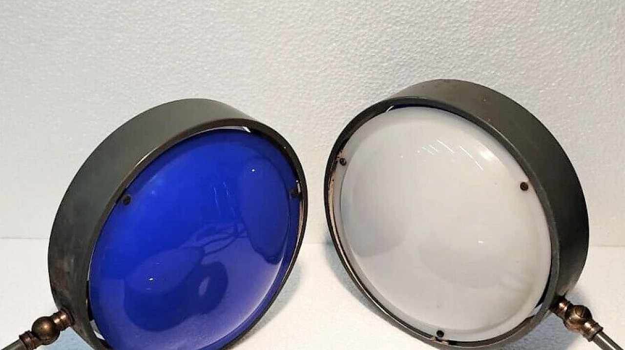 3 Applique regolabili in metallo e perspex di GCME, anni '50 8