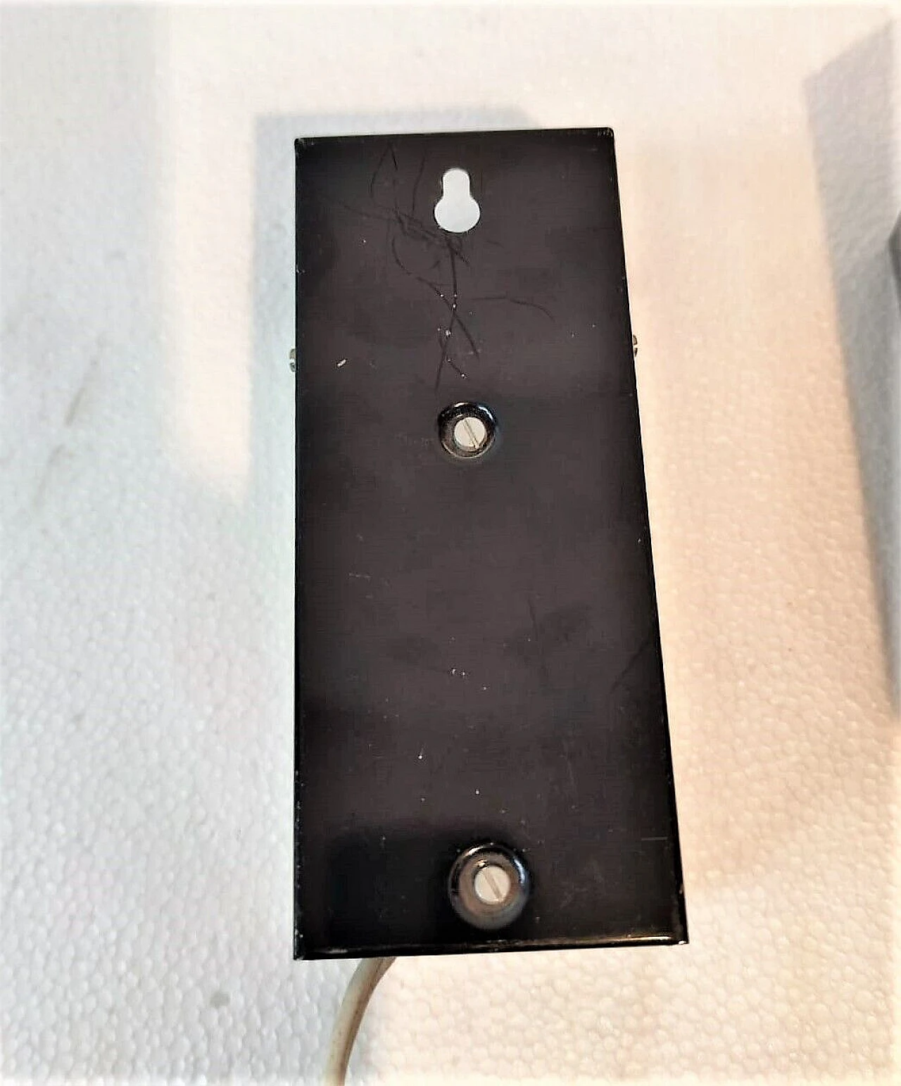 3 Applique in metallo laccato bianco e nero di Philips, anni '70 6