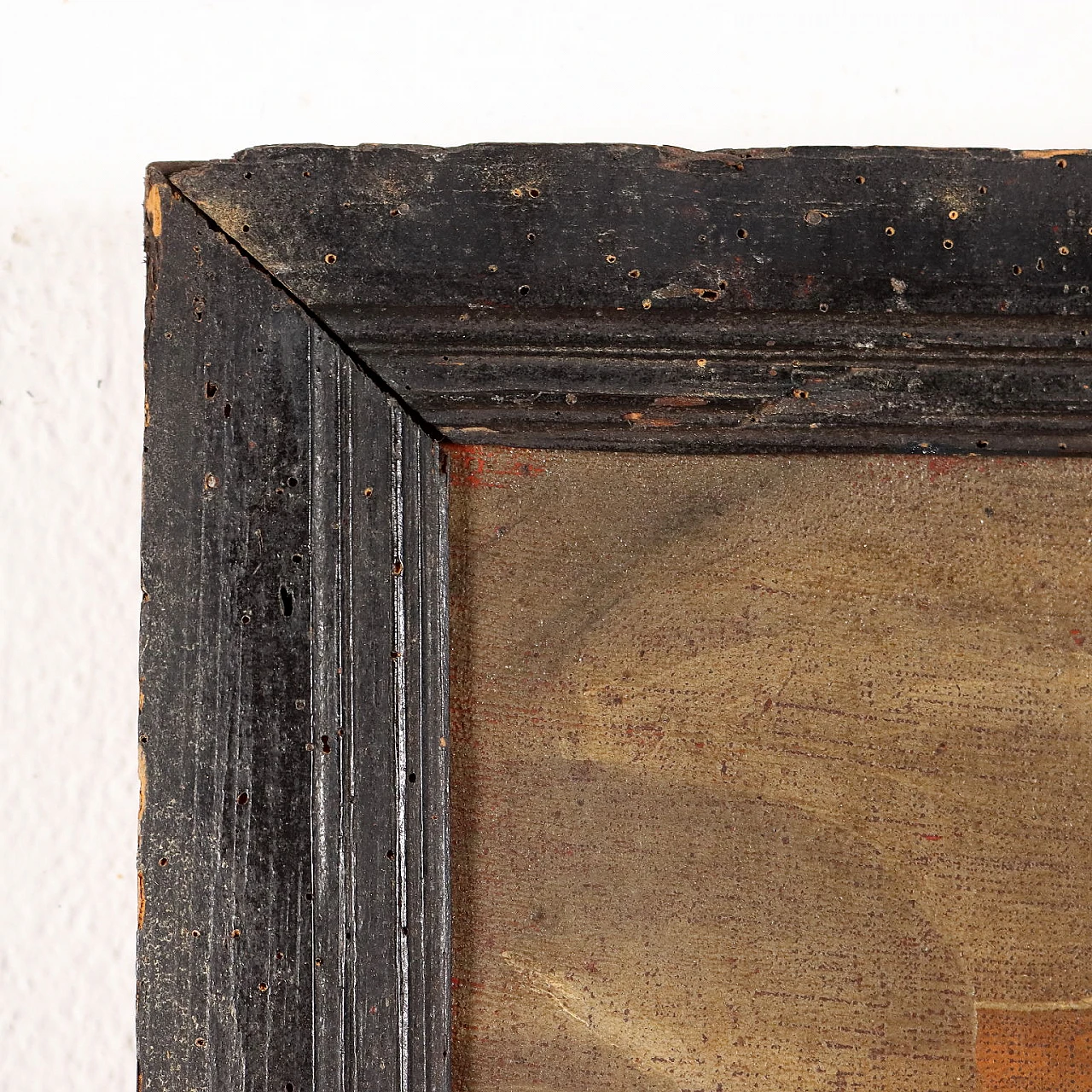 Crucifixion with Saints Paul, Magdalene and Bartholomew, oil painting on canvas, 17th century 9