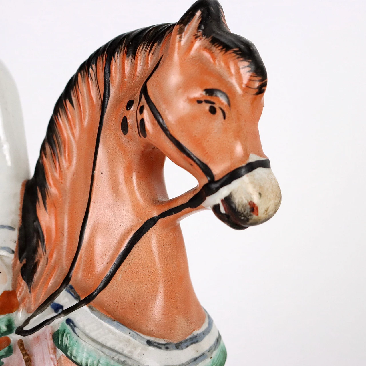 Prince of Wales on a horse in Staffordshire porcelain, 19th century 4