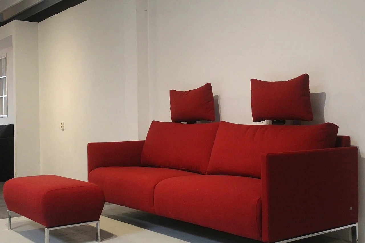 Divano Cara in lana Kvard rossa di Rolf Benz 15