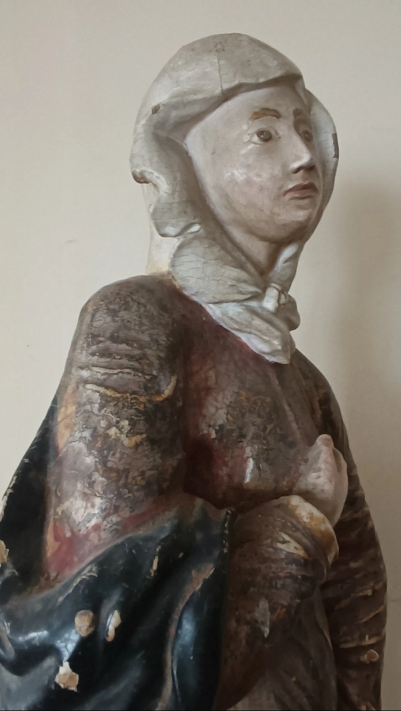 Maria Vergine, scultura in legno policromo, '600 6