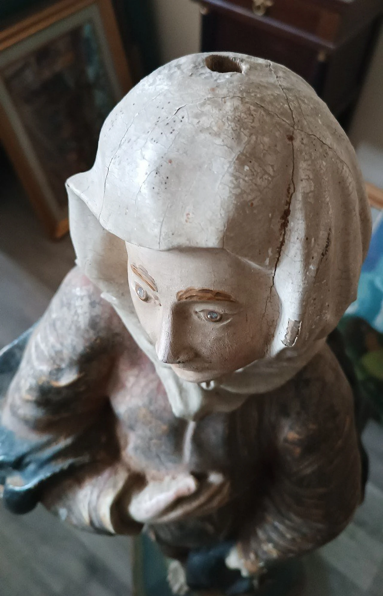 Maria Vergine, scultura in legno policromo, '600 7