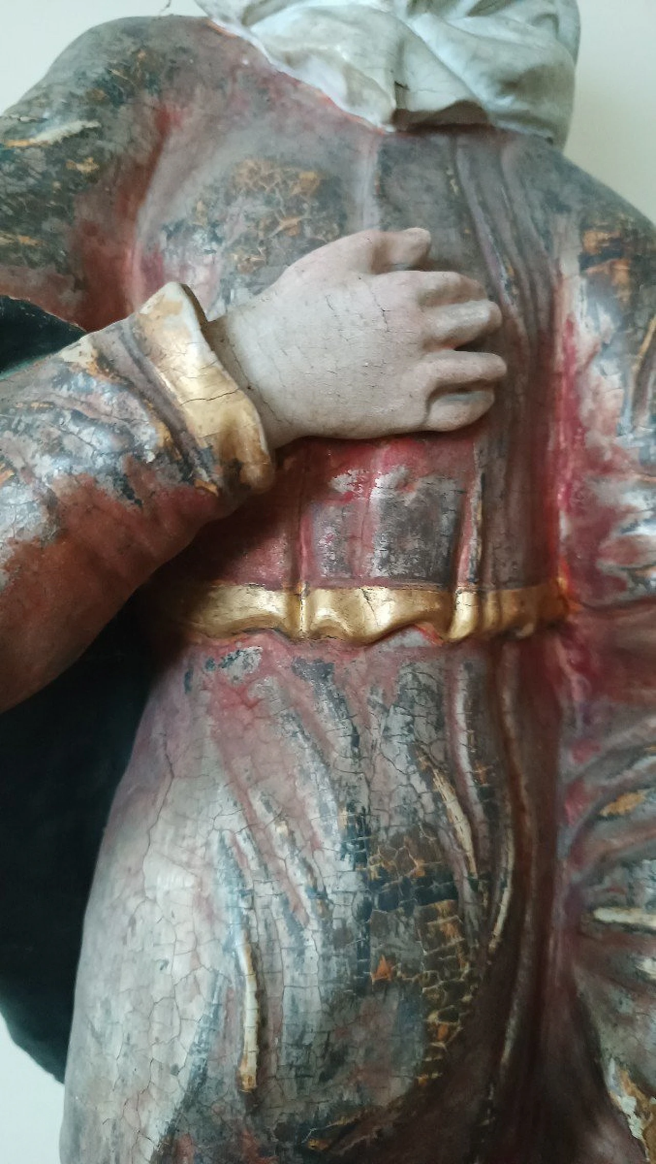 Maria Vergine, scultura in legno policromo, '600 8