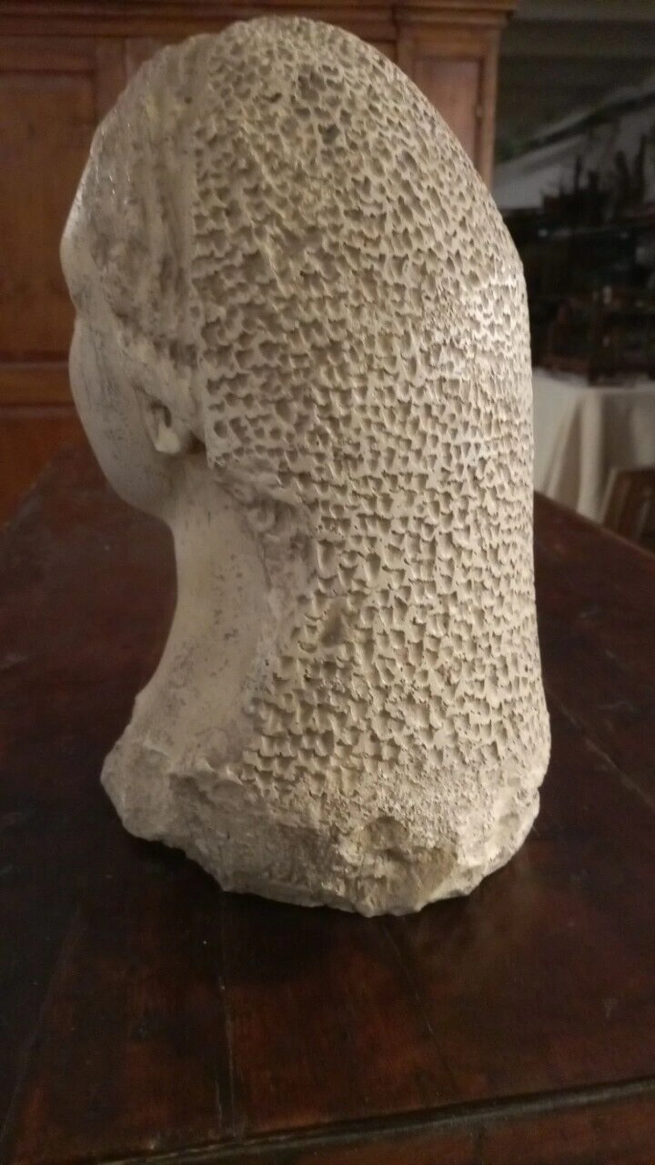 Volto di donna greca, scultura in gesso, inizio '900 4