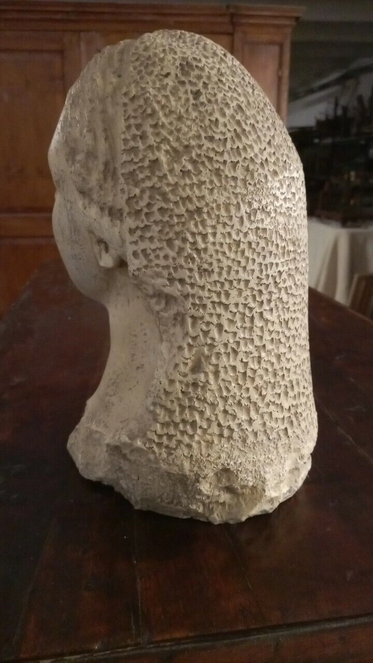 Volto di donna greca, scultura in gesso, inizio '900 14