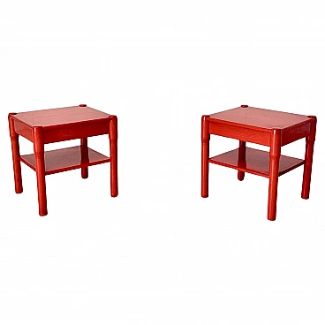 Pair of Carimate bedside tables by Vico Magistretti, 1960s