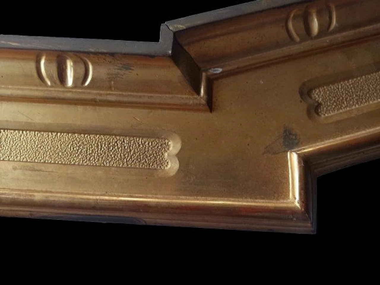 Coppia di mantovane lombarde in legno dorato, seconda metà dell'800 10