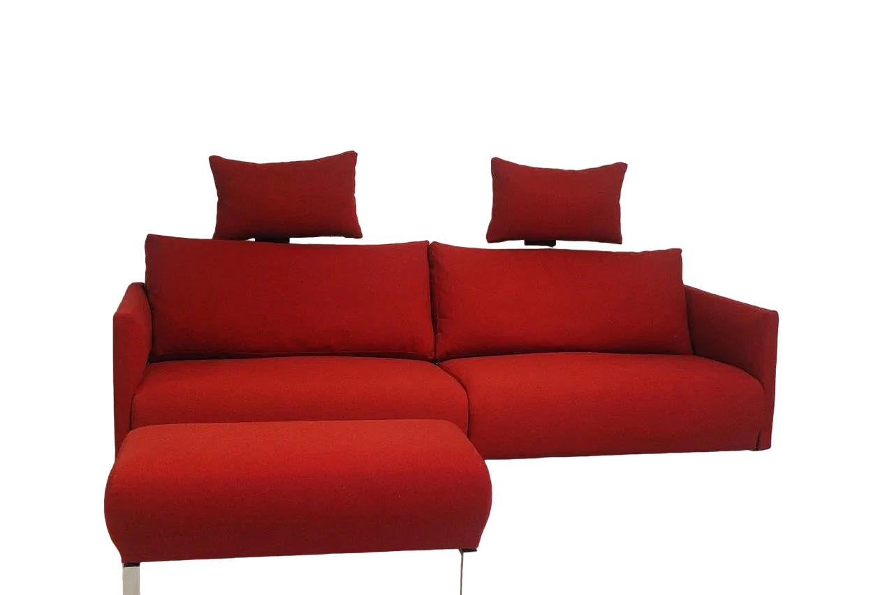 Divano Cara in lana Kvard rossa di Rolf Benz 22