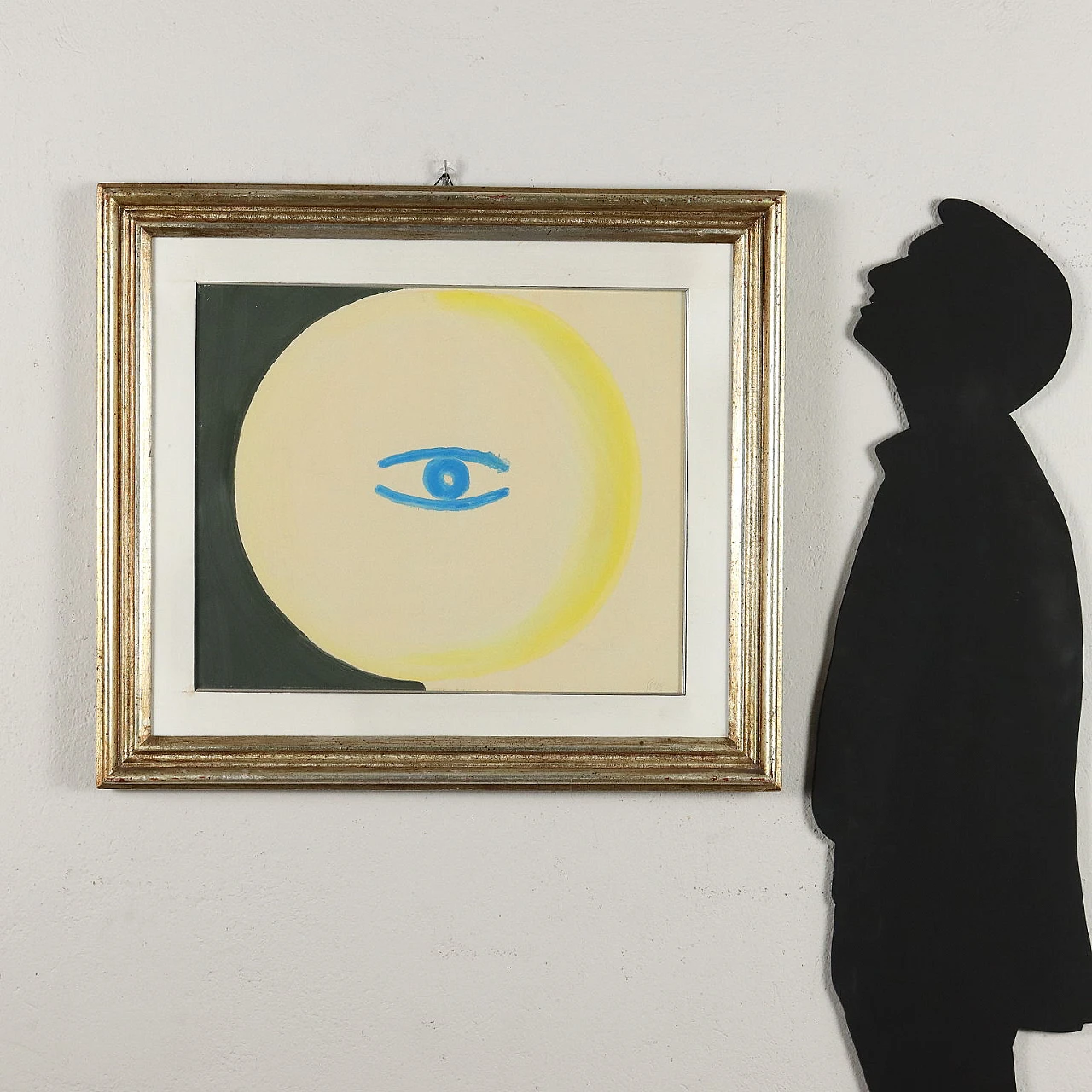 Virgilio Guidi, I Tondi - Occhio nello Spazio, olio su tela, 1968 2