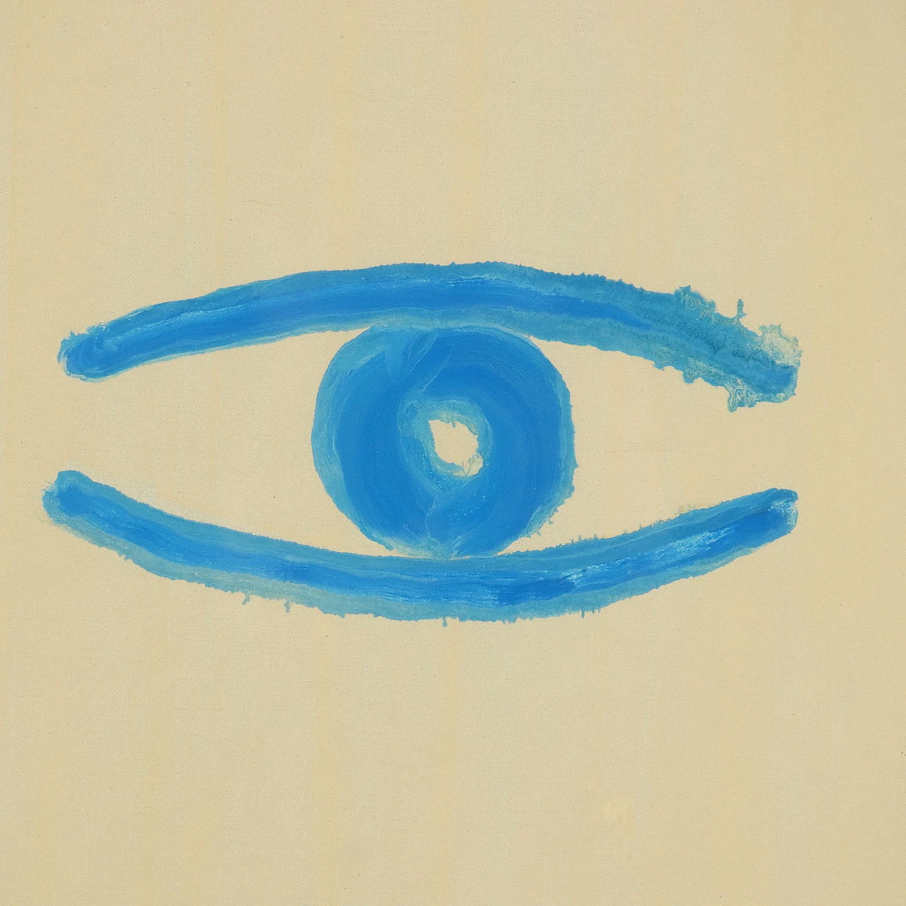 Virgilio Guidi, I Tondi - Occhio nello Spazio, olio su tela, 1968 4