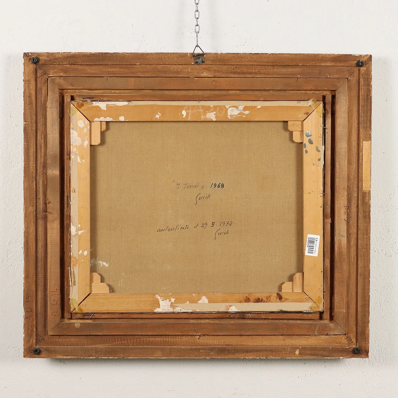 Virgilio Guidi, I Tondi - Occhio nello Spazio, olio su tela, 1968 10