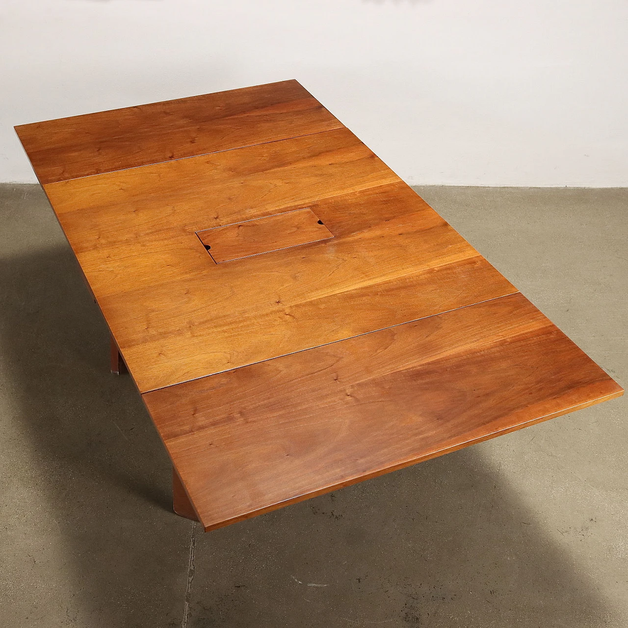 Table 612 in walnut veneered wood by Silvio Coppola for Bernini, 1960s 5