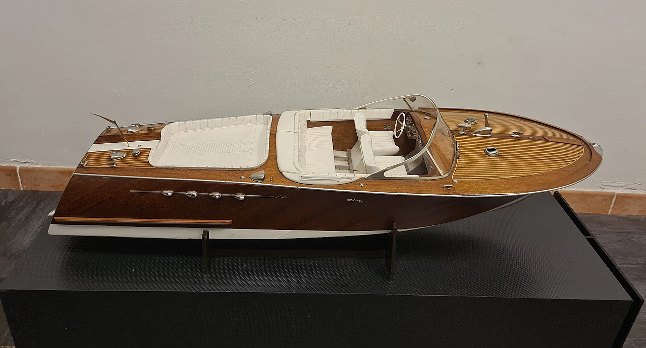 Modellino in scala motoscafo Acquarama Riva, anni '80 11
