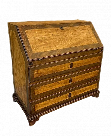 Tuscan Louis XVI lacquered poplar flap desk, 18th century