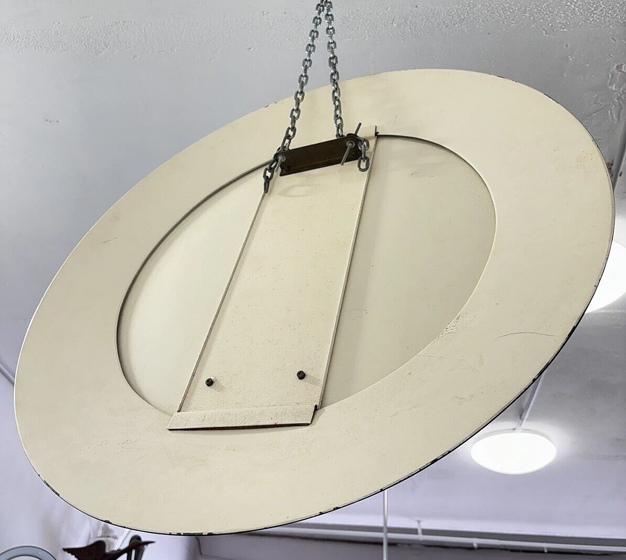 Round smoked and transparent glass mirror by Fontana Arte, 1970s 6