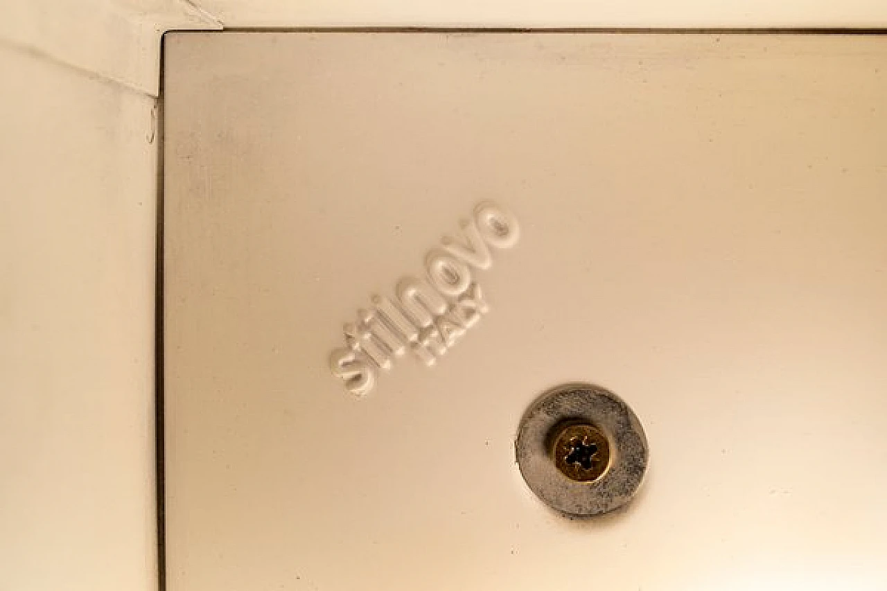 Lampada da parete in vetro zigrinato di Stilnovo, anni '60 5