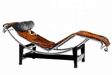 LC4 chaise longue in pony skin by Le Corbusier for Cassina, 1965