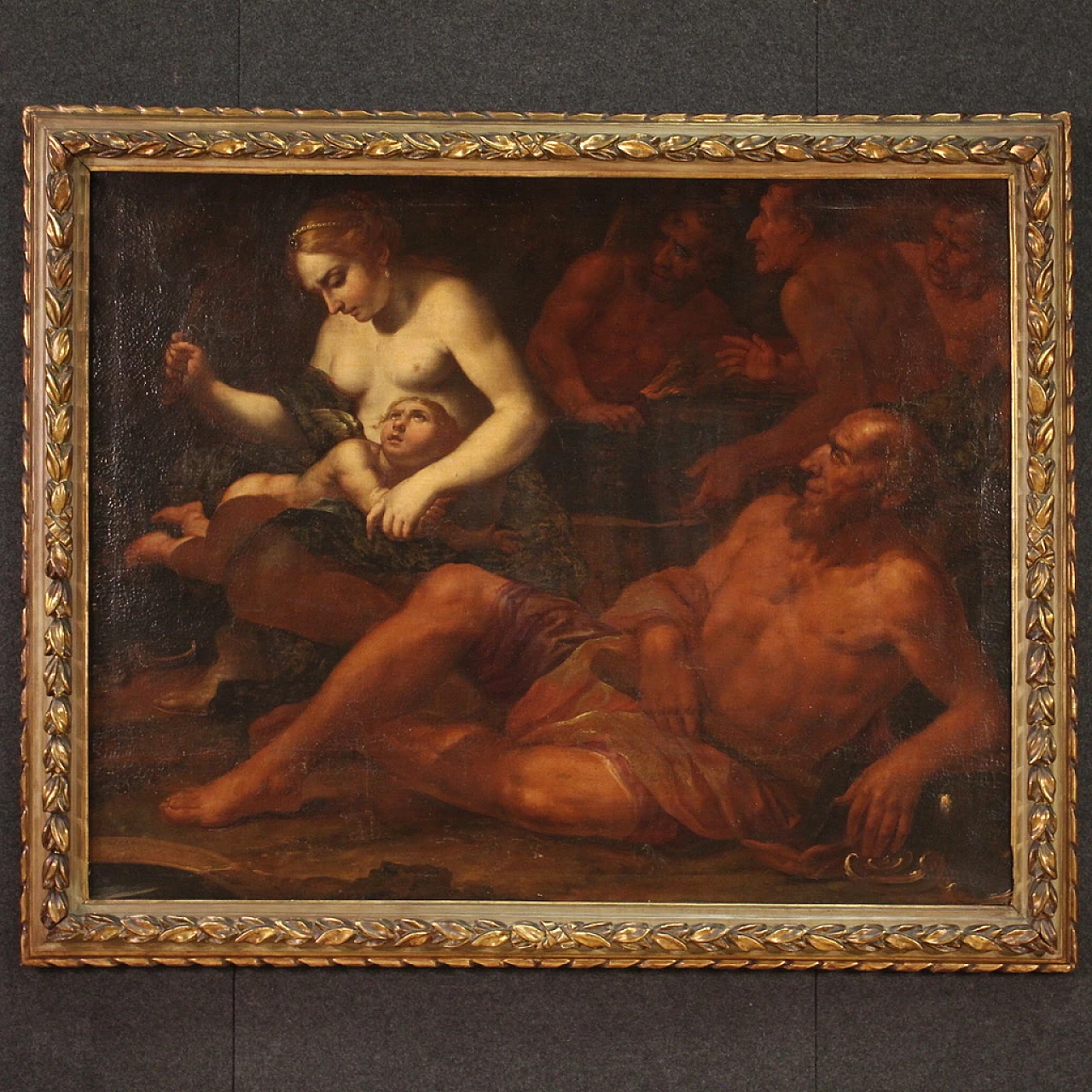 Venere punisce Cupido, dipinto a olio su tela, '600 1