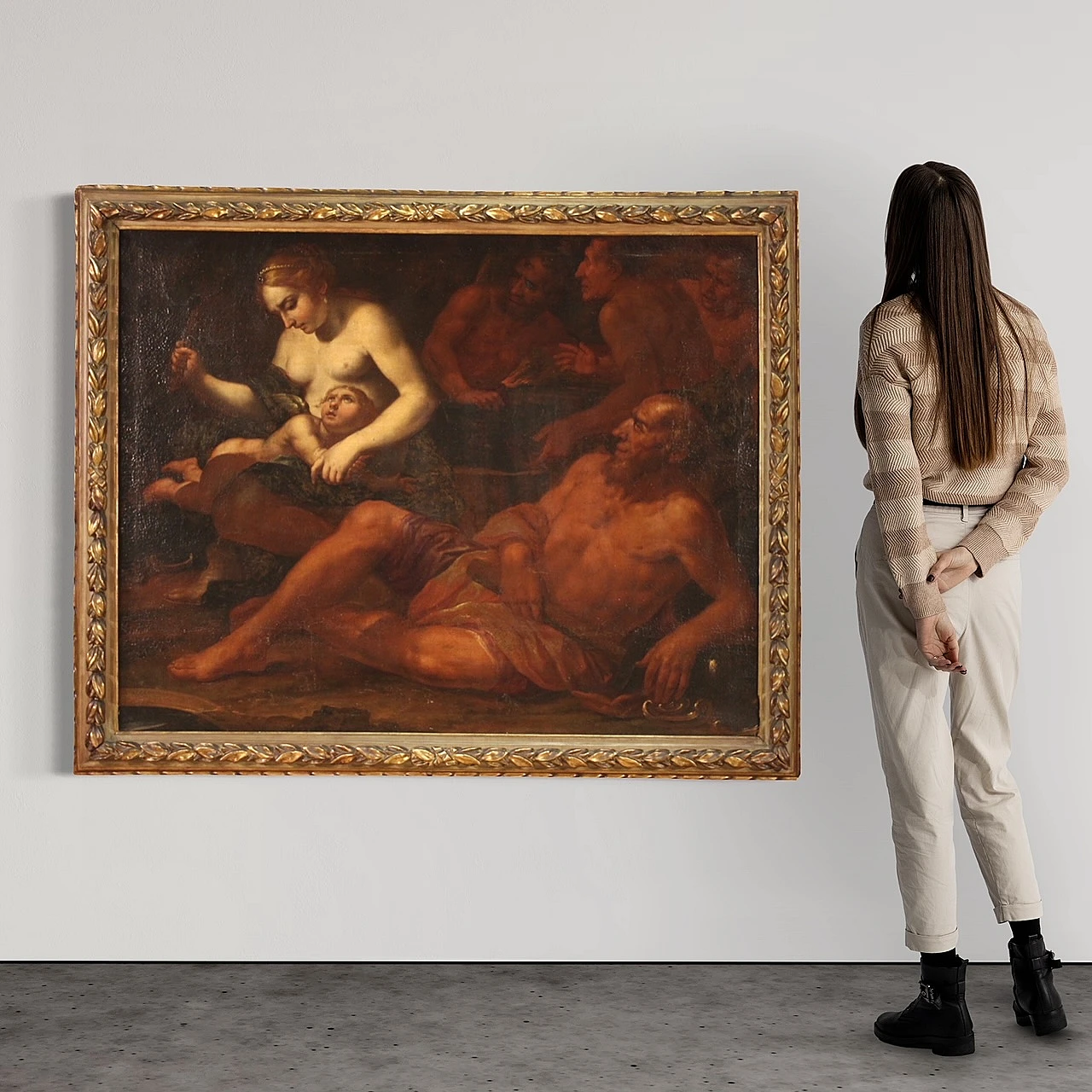 Venere punisce Cupido, dipinto a olio su tela, '600 4