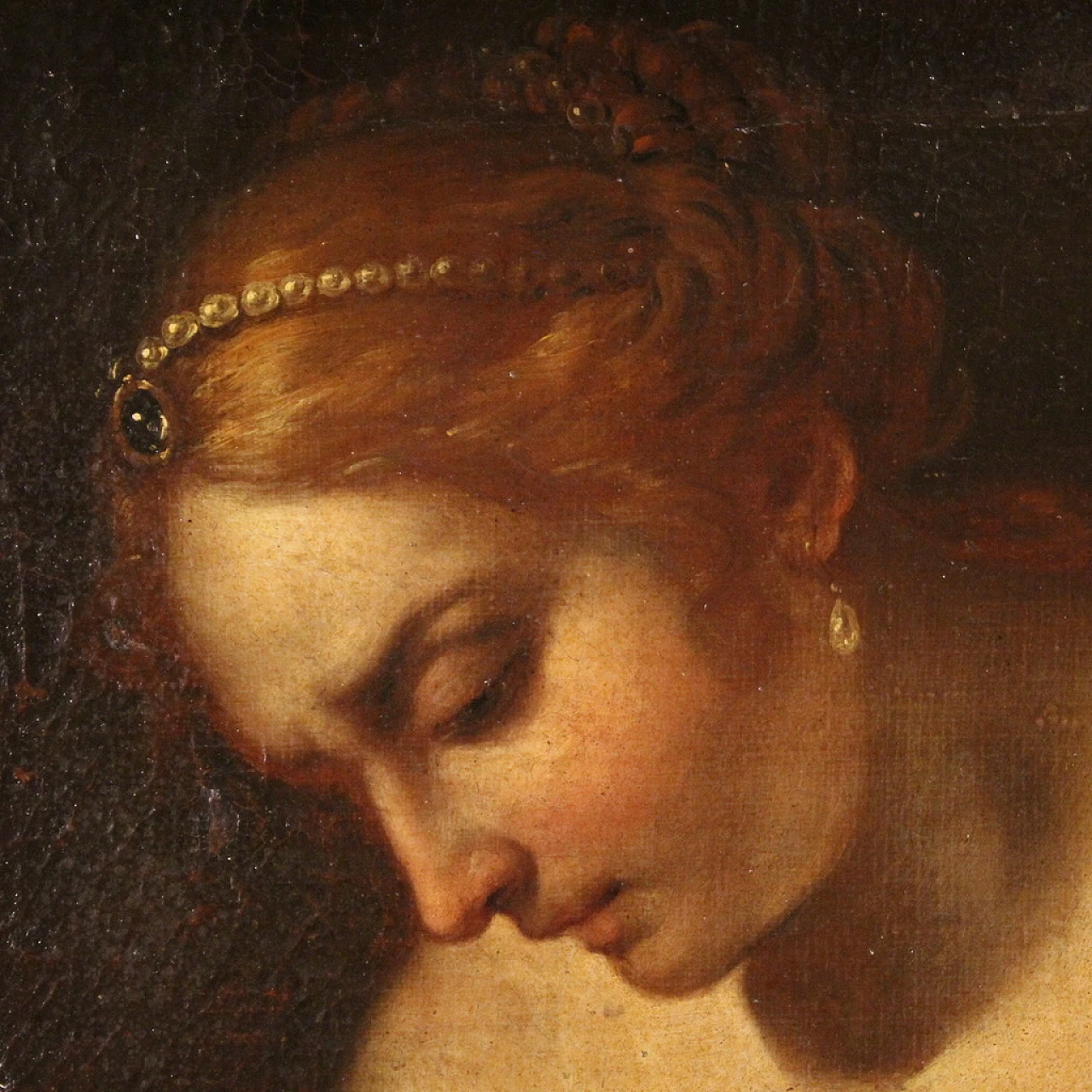 Venere punisce Cupido, dipinto a olio su tela, '600 11