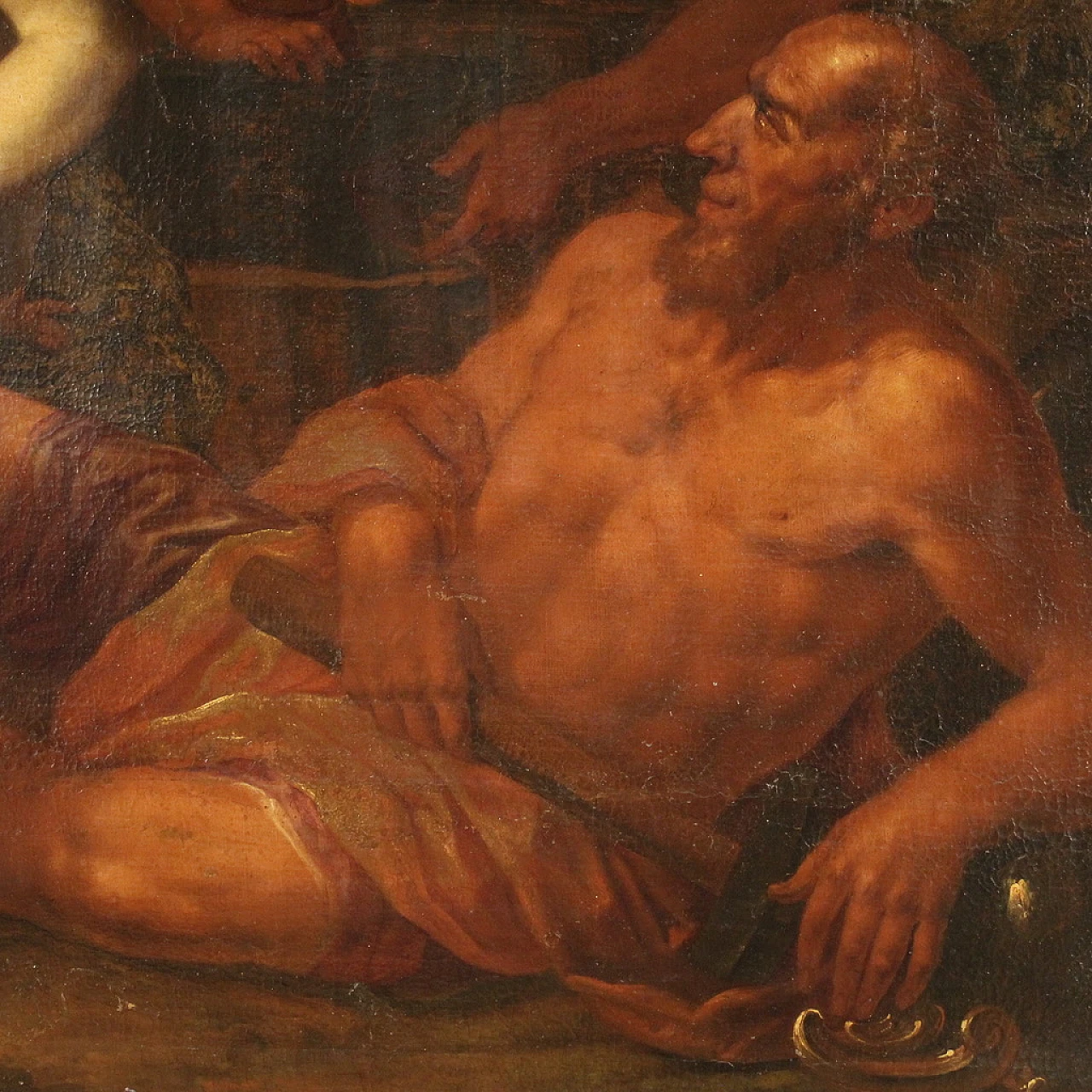 Venere punisce Cupido, dipinto a olio su tela, '600 15