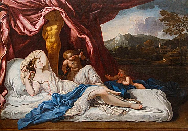 Attribuito a Nicolas Pierre Loir, La morte di Cleopatra, '600