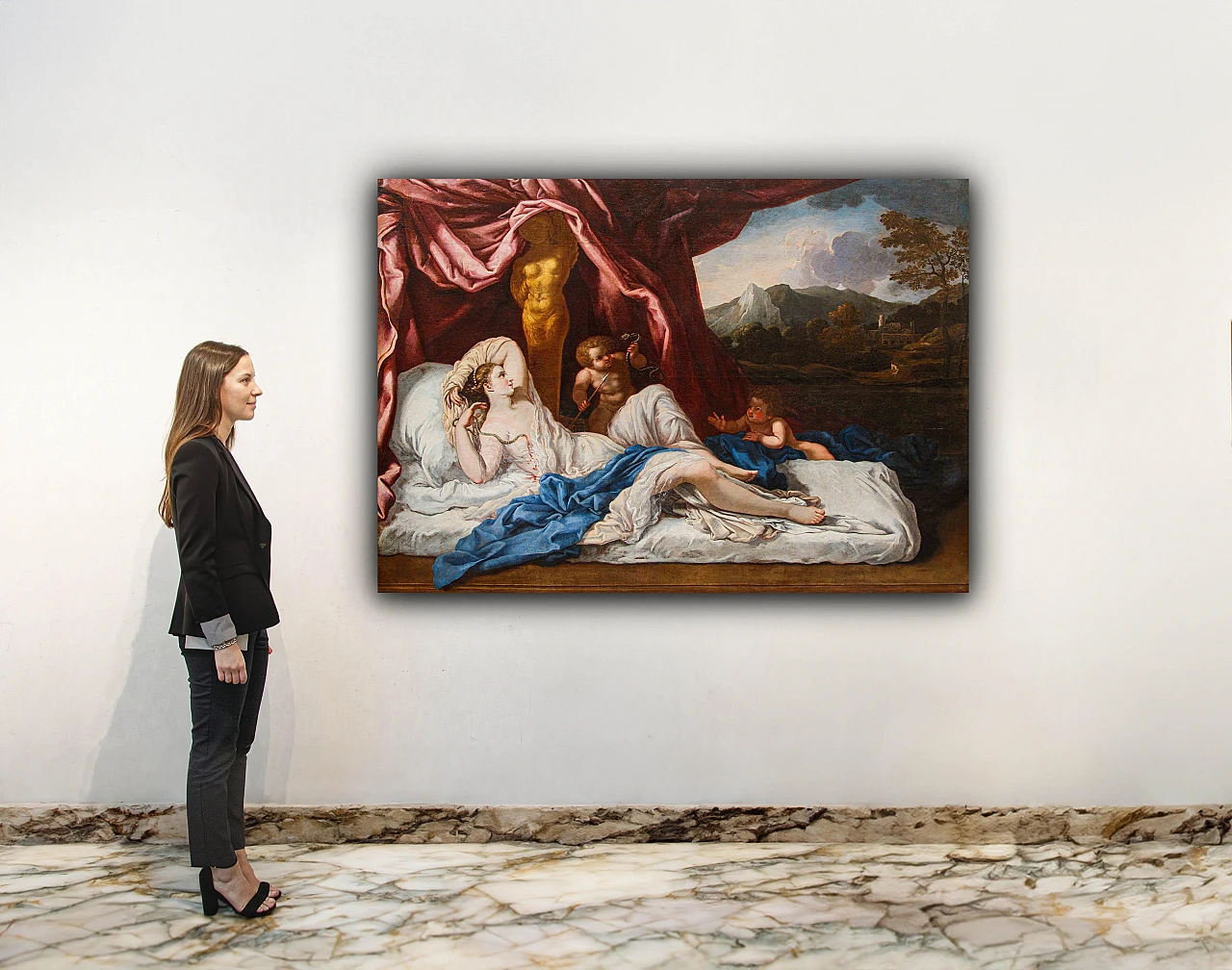 Attributed to Nicolas Pierre Loir, The Death of Cleopatra,17th century 2